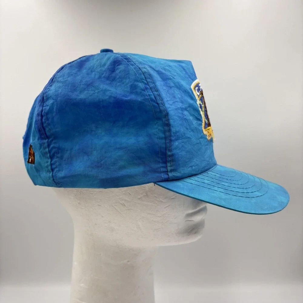 Vintage Camel Joe Camel Blue Nylon Adjustable Snapback Hat Cap‎ Smooth Character